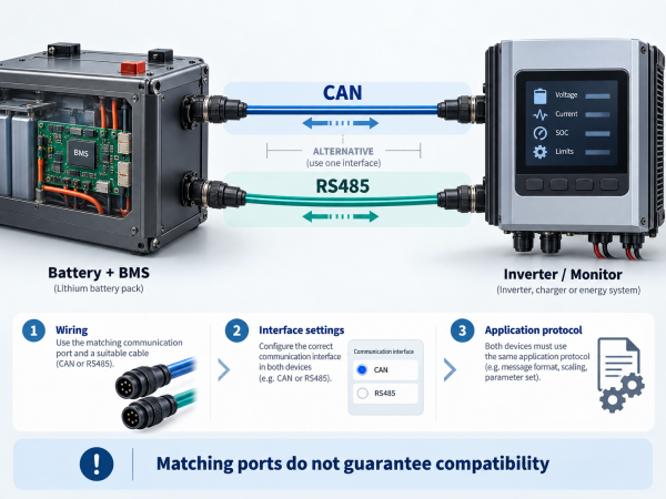 Battery Communication: CAN, RS485 and BMS Protocol Guide