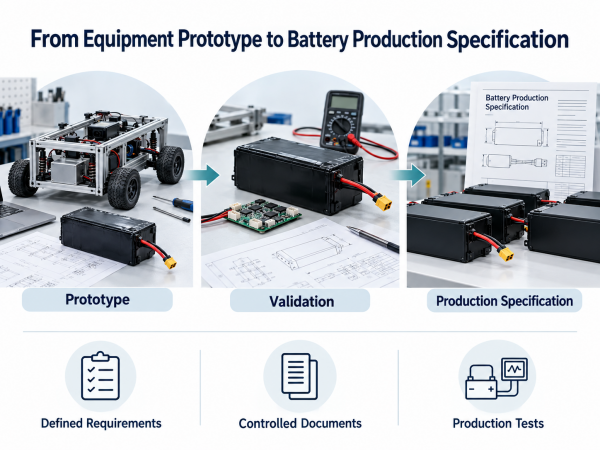 From Equipment Prototype to Battery Production Specification