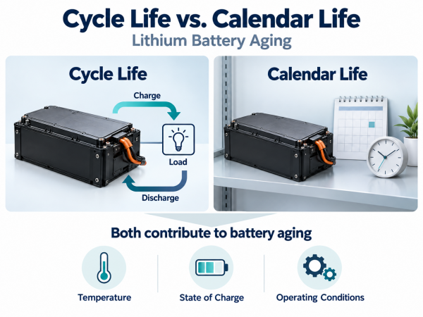 Cycle Life vs. Calendar Life in Lithium Batteries