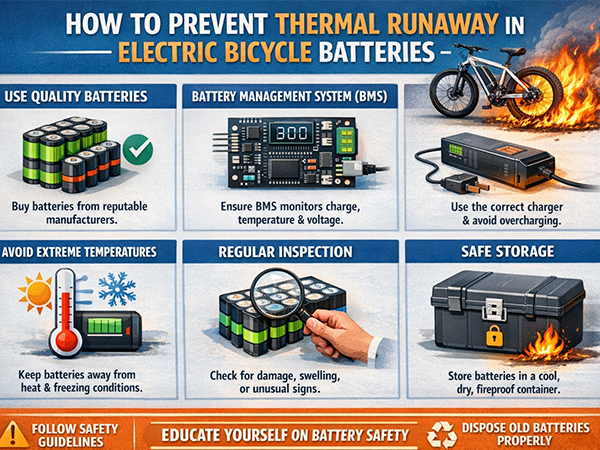 How to Prevent Thermal Runaway in Electric Bicycle Batteries?