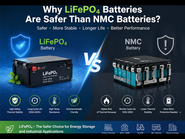 Why LiFePO₄ Batteries Are Safer Than NMC Lithium Batteries?