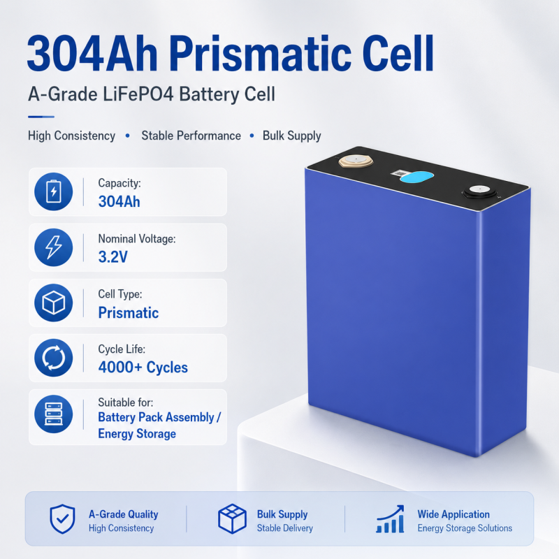 EVE LF304 3.2V 304Ah LiFePO4 Battery Cell