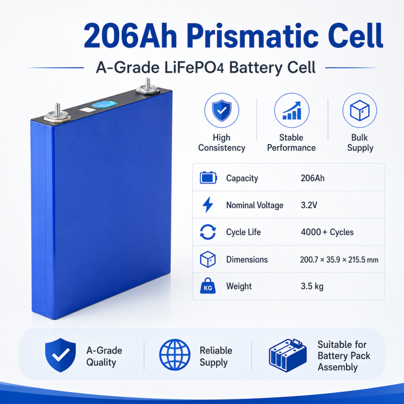 EVE LF206Ah 3.2V 206Ah LiFePO4 Battery Cell